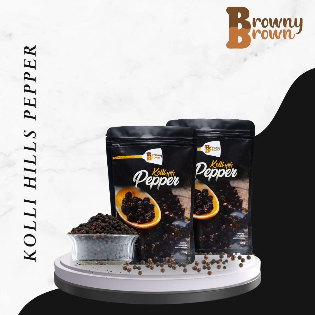 Kolli Hills Natural Black Pepper – 1Kg (2 x 500g Packs)